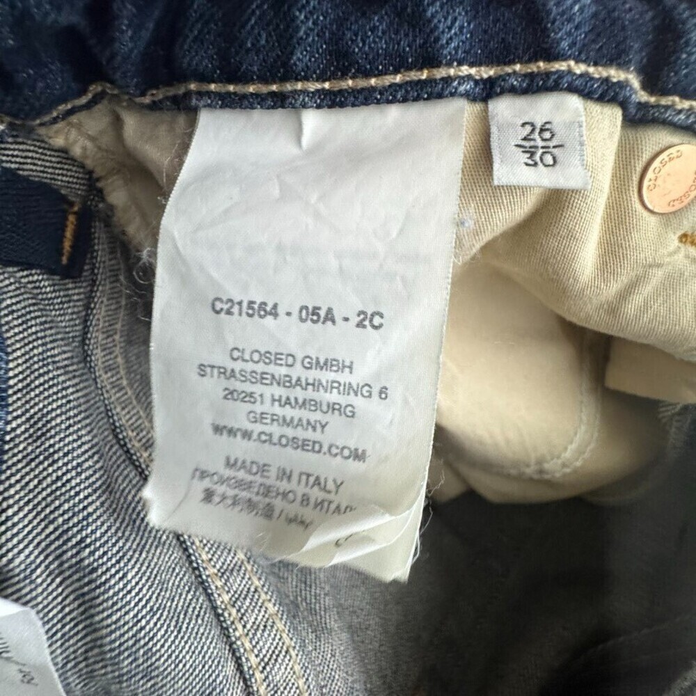 CLOSED Women Gillan Low Waist Wide leg Jeans Blue Denim NWT Size 26/30 - Picture 8 of 11